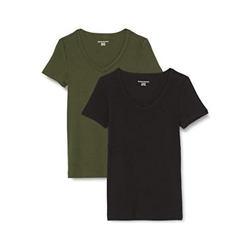 Amazon Essentials donna t-shirt con scollo a v a maniche corte slim