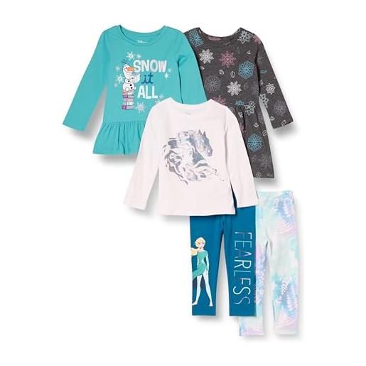 Amazon Essentials disney | marvel | star wars | frozen | princess set di capi da combinare e abbinare bambine e ragazze, confezioni multiple