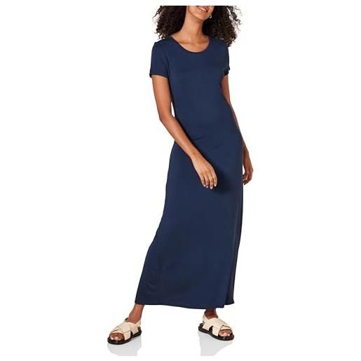 Amazon Essentials donna maxi-abito a maniche corte, fluente