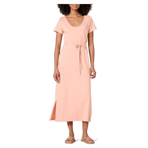 Amazon Essentials donna abito a maglietta medio a maniche corte con cintura