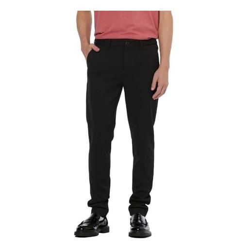 Scotch & Soda mott chino, pantaloni, uomo, black, 36w / 36l