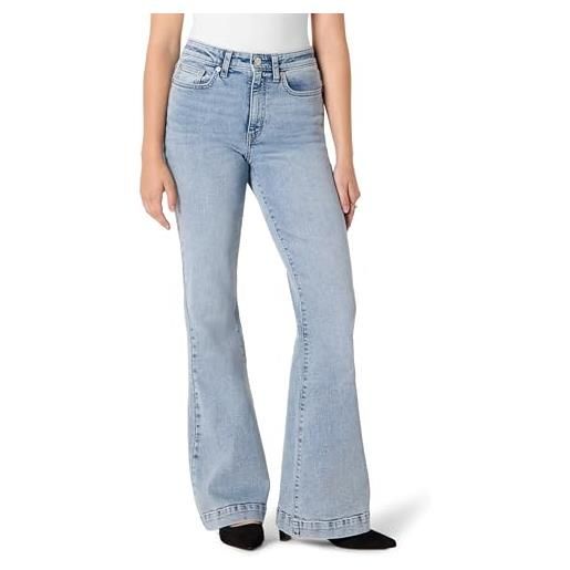 Amazon Essentials jeans a vita alta che valorizzano le forme, a zampa di elefante, super elasticizzati donna