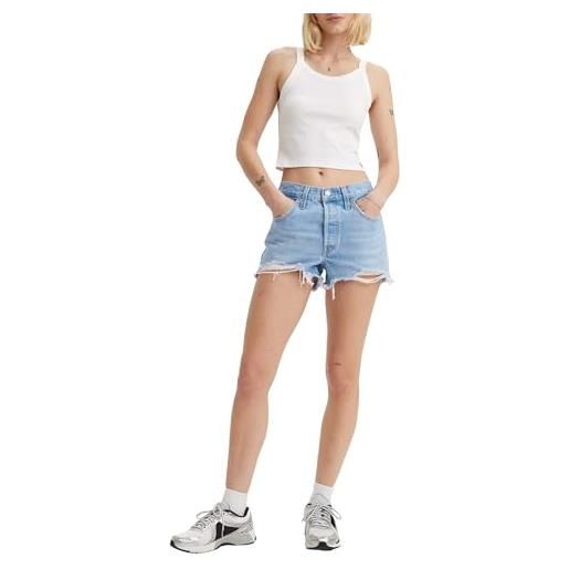 Levi's 501 original shorts, pantaloncini di jeans donna, ojai luxor heat, 23w