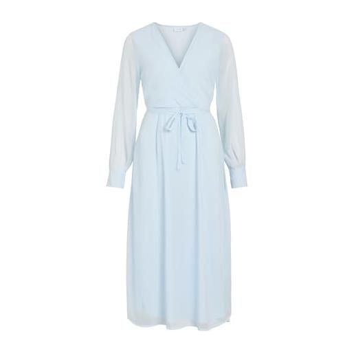 Vila vifalia v-neck l/s midi dress - noos/dc vifalia - abito midi con scollo a v, l/s donna (pacco da 1)