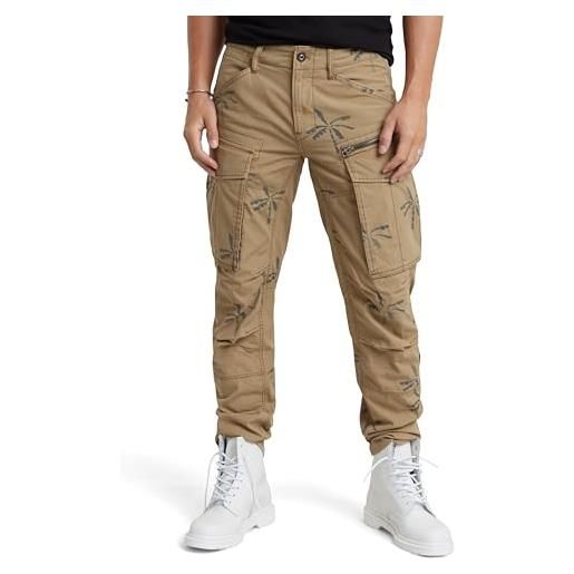 G-STAR rovic zip 3d regular tapered pants, pantaloni, uomo, multicolore (safari banana tree d02190-d386-g629), 28w / 30l