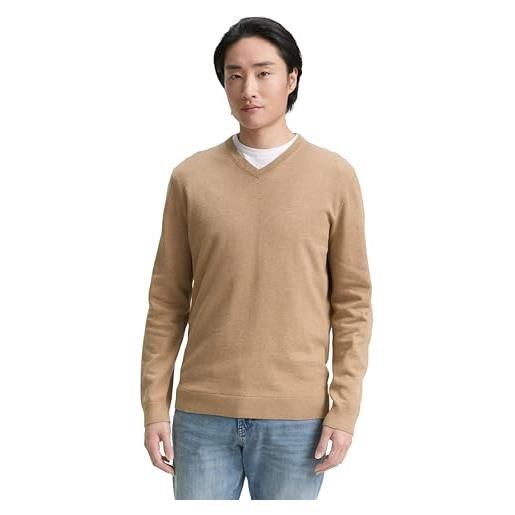 TOM TAILOR maglione da uomo, 31089 - hazel brown melange, xxl