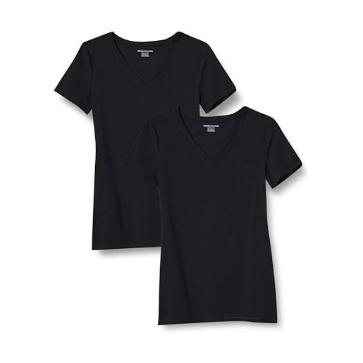 Amazon Essentials t-shirt a maniche corte con scollo a v, taglie forti donna, confezioni multiple