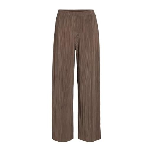 Vila wide-leg trousers ribbed