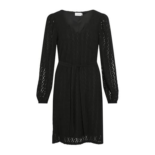 Vila viferya v-neck l/s dress/r/bf donna
