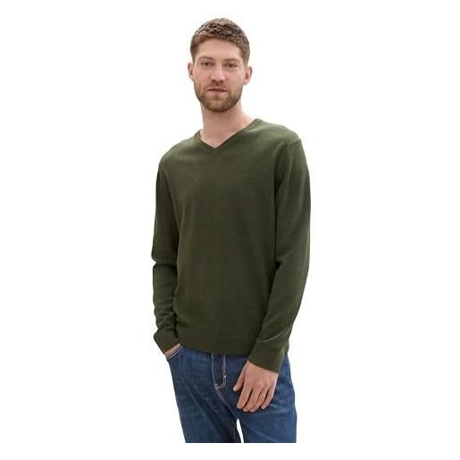 TOM TAILOR maglione da uomo, 36230 - rosin green melange, xxl