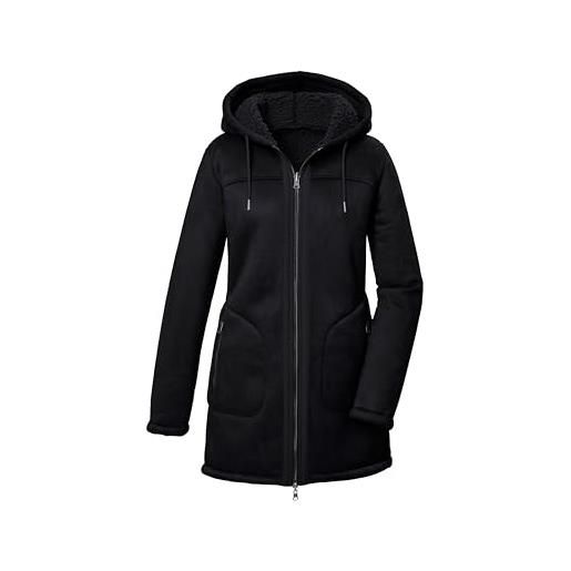 G.I.G.A. DX donna parka reversibile/parka in pelle scamosciata con cappuccio gw 63 wmn prk, schwarz, 46, 42387-000