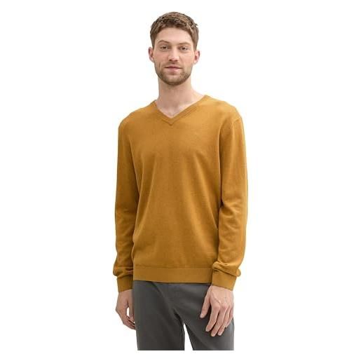 TOM TAILOR 1039811 pullover, 36292-mustard melange, l uomo
