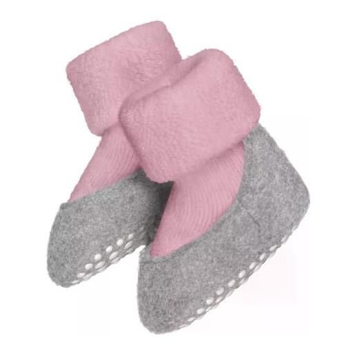 FALKE baby cosyshoe b hp lana con suola in gomma 1 paio, calze da casa unisex bambini, rosa almond blossom 8441, 19-20
