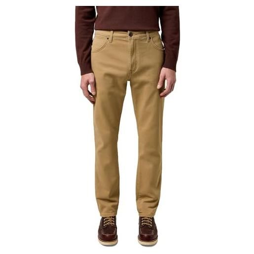 Wrangler uomo larston jeans, tigers eye, 31w / 32l