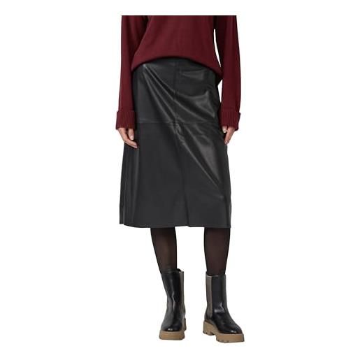 s.Oliver 2172920 gonna midi in similpelle, grigio/nero, 50 donna
