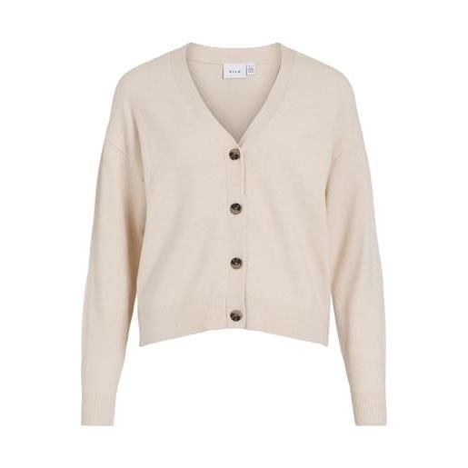 Vila viril v-neck knit cardigan - noos viril - cardigan con scollo a v, noos donna (pacco da 1)