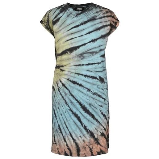 Urban Classics donna kleid ladies tie dye dress vestito not applicable, black, xs