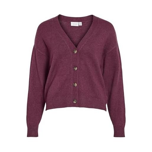 Vila viril v-neck knit cardigan - noos viril - cardigan con scollo a v, noos donna (pacco da 1)