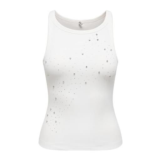 ONLY onlfiliz life s/l stone tank top box jrs, ballerino di nuvola, m donna