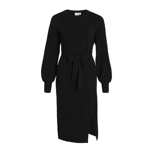 Vila knitted dress belted midi | abito lavorato a maglia