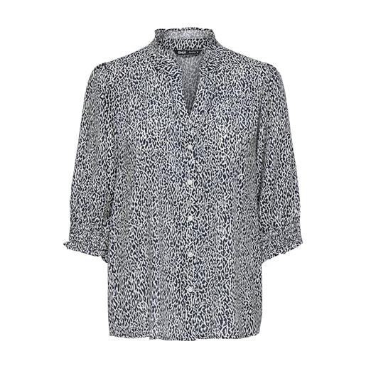 ONLY onlraya shirt wvn noos maglietta femminile con vestibilità regolare e maniche a 3/4, cielo notturno, m donna