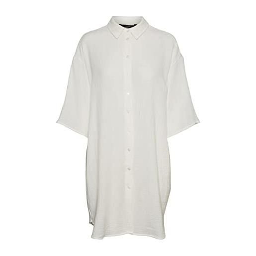 VERO MODA women's vmnatali - abito da donna a 3/4, taglia l, colore: bianco neve, bianco, l