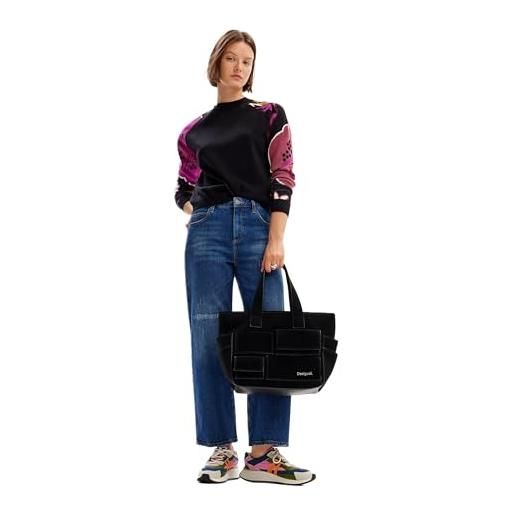 Desigual maglione da donna flat knit thin gauge felpa donna (pacco da 1)