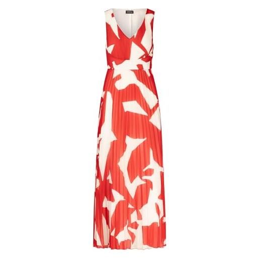 APART Fashion abendkleid vestito, crema-rosso, 42 donna