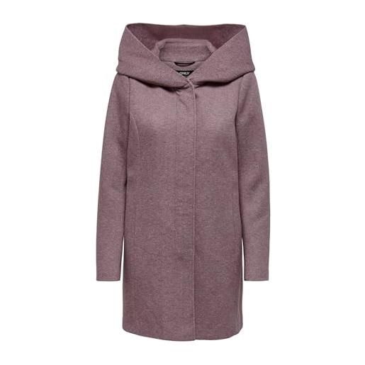 ONLY sedona light coat otw noos impermeabile donna, marrone (brown/pink), small