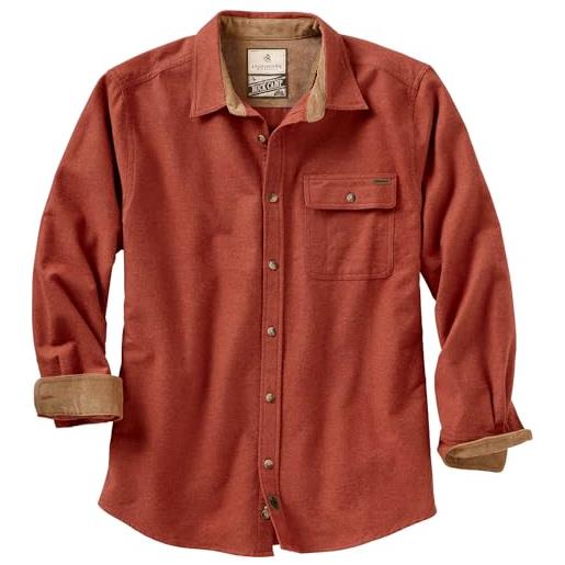 Legendary Whitetails camicia da uomo in flanella buck camp, a quadri, casual, a maniche lunghe con bottoni, polsini in velluto a coste, s