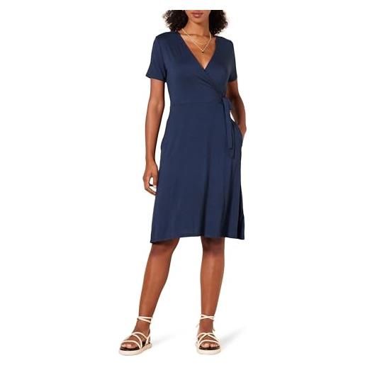 Amazon Essentials donna abito avvolgente a maniche corte