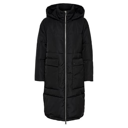 Only onlgabi otw - cappotto lungo oversize da donna in nylon, nero (nero nero), s