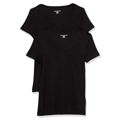 Amazon Essentials donna t-shirt con scollo a v a maniche corte slim