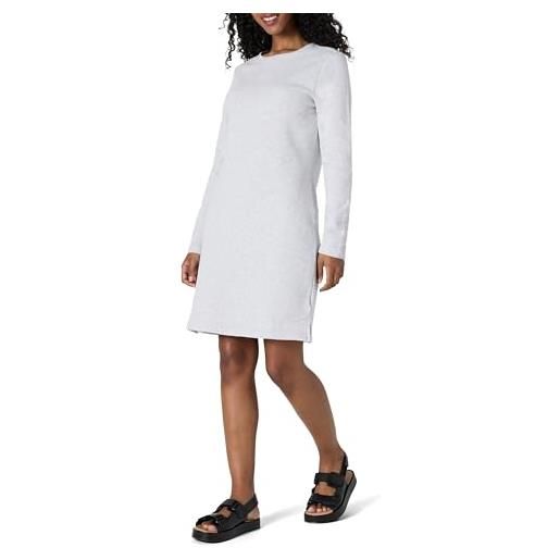 Amazon Essentials abito girocollo in pile a maniche lunghe sopra il ginocchio donna