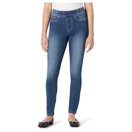 Amazon Essentials jegging da donna in denim elasticizzato a vita medio alta