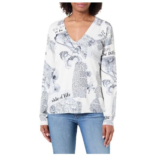 Desigual maglione da donna flat knit thin gauge felpa donna (pacco da 1)