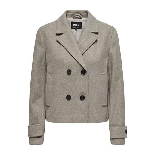 ONLY cappotto femminile onlfreja cappotto, meringa mocha. Dettagli: mélange, l