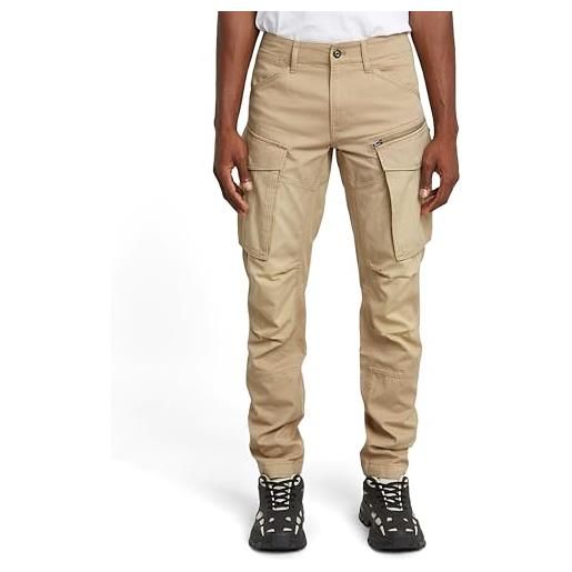 G-STAR rovic zip 3d regular tapered pants, pantaloni, uomo, marrone (lion d02190-c962-1610), 33w / 30l