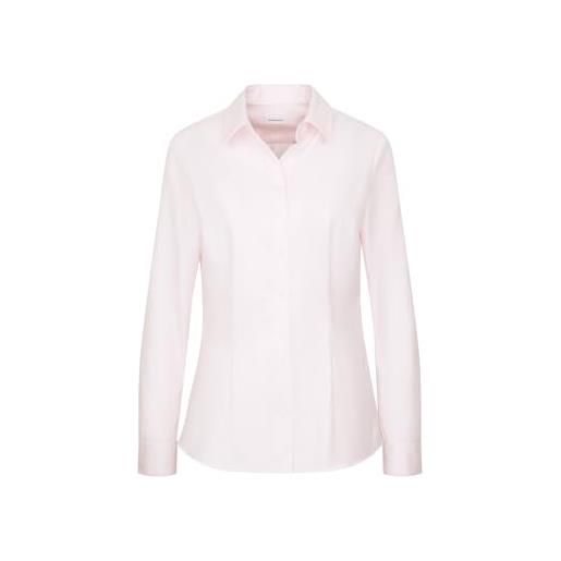 Seidensticker blusa da donna - camicetta da città - facile da stirare - collo a camicia - vestibilità slim - manica lunga - 100% cotone