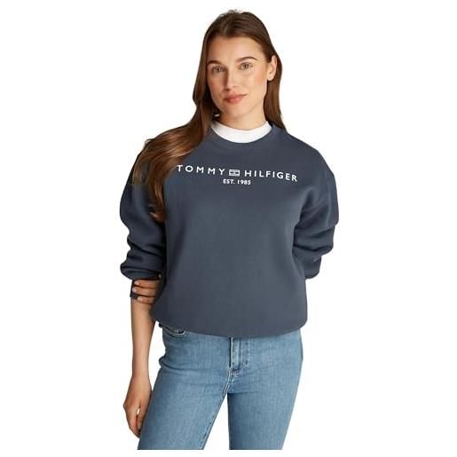 Tommy Hilfiger felpa donna senza cappuccio