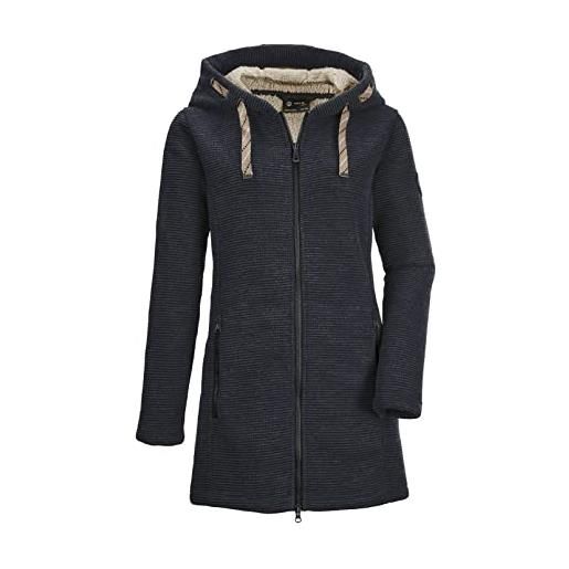 G.I.G.A. DX gw 54 wmn kntflc prk giacca in pile casual con cappuccio, blu navy scuro, 36 donna