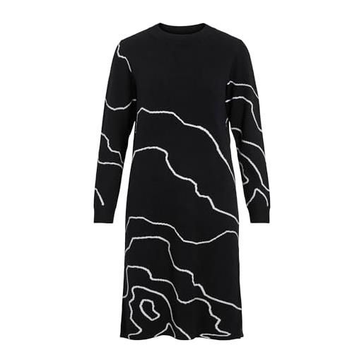 Vila vitif crewneck knit midi dress- noos vitif - maglia girocollo midi dress- noos donna (pacco da 1)