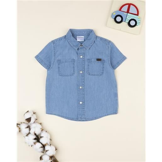Prénatal camicia denim bimbo mezza manica