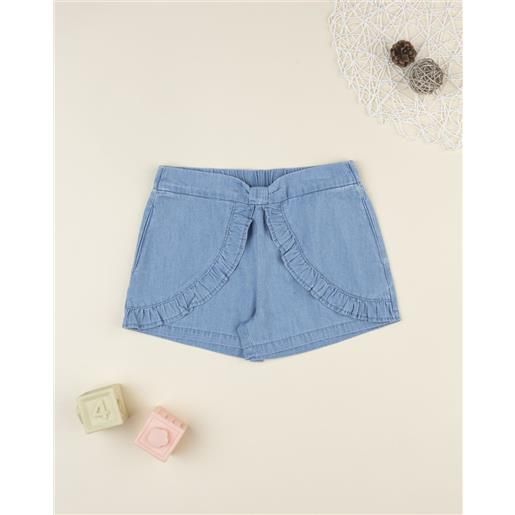 Prénatal shorts bimba chambray con frill