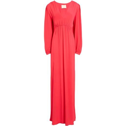 MOMONÍ - vestito lungo - corallo