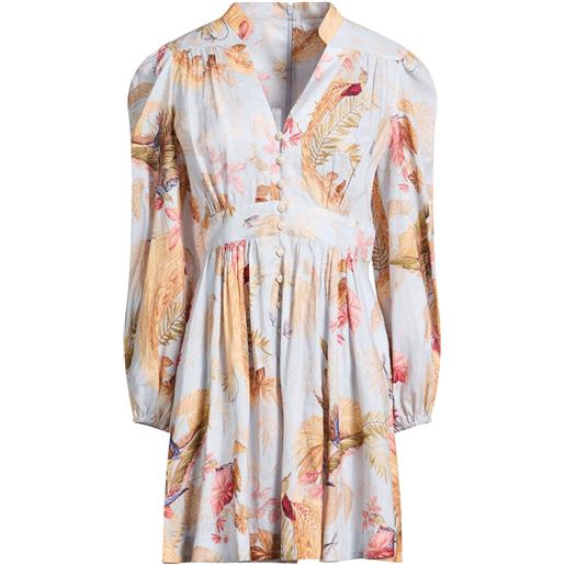 ZIMMERMANN - vestito corto - celeste