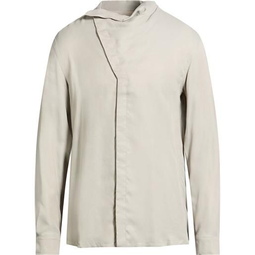 RICK OWENS - camicia regular fit - grigio chiaro