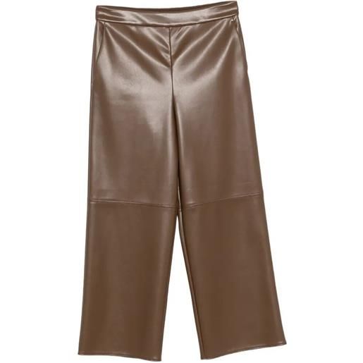 Max Mara maxmara `s leather-look cropped pants