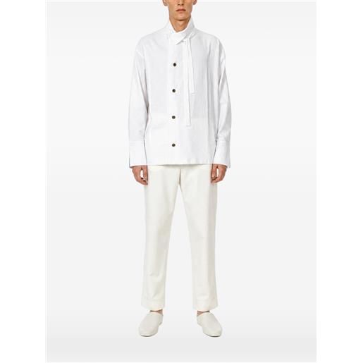 Alchemy camicia a collo alto - bianco