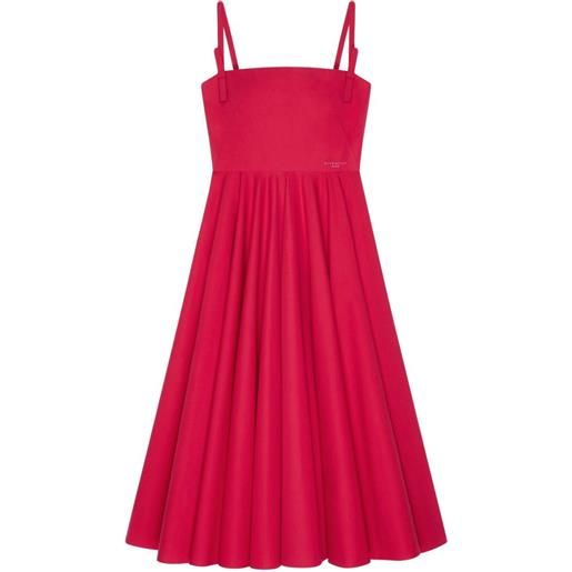 Givenchy abito lungo in popeline con fiocchi - rosa